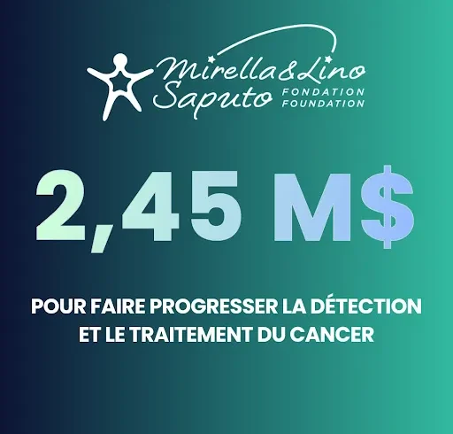 Une avancée majeure dans la lutte contre le cancer grâce à la Fondation Mirella et Lino Saputo